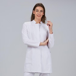 Bata Mujer Boton Oculto M/L Lea | Union Workwear
