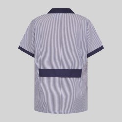 Bata Mujer Corta Vichy M/C Combinada | Union Workwear