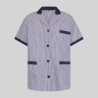 Bata Mujer Corta Vichy M/C Combinada | Union Workwear