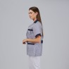 Bata Mujer Corta Vichy M/C Combinada | Union Workwear