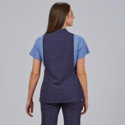 Blusa Mujer Boton Oculto M/C Carmina | Union Workwear