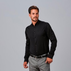 Camisa Hombre C/Mao Slim Fit Interlock Pietro | Union Workwear