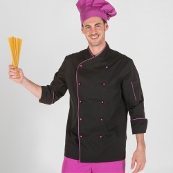 Chaqueta Cocina Unisex Negra M/L Bols. Manga | Union Workwear