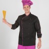 Chaqueta Cocina Unisex Negra M/L Bols. Manga | Union Workwear