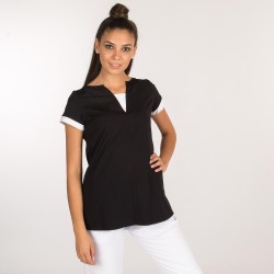 Blusa Mujer Haiti Negra | Union Workwear