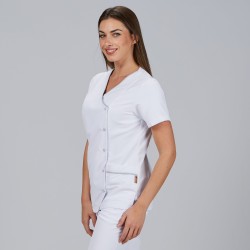 Blusa Mujer Boton Presion M/C Aina | Union Workwear
