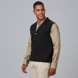 Chaleco Cuello Solapa Abotonado Hombre | Union Workwear