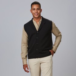 Chaleco Cuello Solapa Abotonado Hombre | Union Workwear
