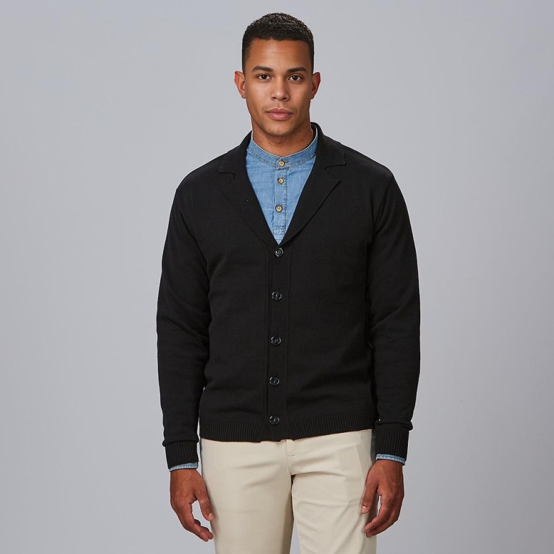 Cardigan Cuello Solapa Abotonado Hombre | Union Workwear