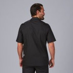 Chaqueta Cocina Unisex Popelin Fino Negro M/C | Union Workwear