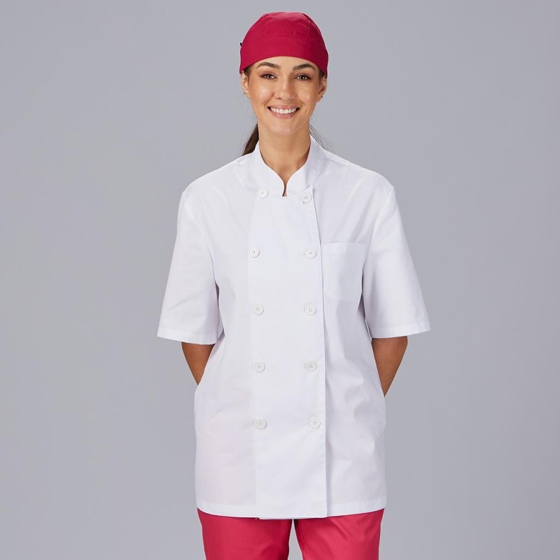 Chaqueta Unisex Popelin Fino Blanco M/C | Union Workwear