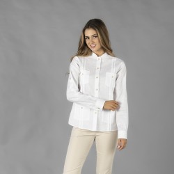 Guayabera Mujer Cuello Mao Isabela | Union Workwear