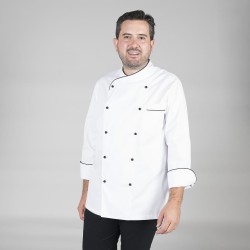 Chaqueta Cocina Unisex Napoles Blanca Vivo Color | Union Workwear