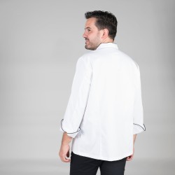 Chaqueta Cocina Unisex Napoles Blanca Vivo Color | Union Workwear