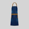 Delantal Con Peto Lavado Tejano Añil Combi Albero 85X80 Cm | Union Workwear