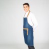 Delantal Con Peto Lavado Tejano Añil Combi Albero 85X80 Cm | Union Workwear
