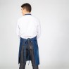 Delantal Con Peto Lavado Tejano Añil Bols.Desgastado 80X82 Cm | Union Workwear