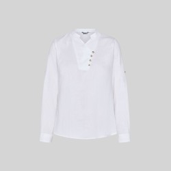 Camisa Mujer Chambray Cuello Mao Lanay | Union Workwear