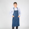 Delantal Con Peto Lavado Tejano Añil 90X75 Cm | Union Workwear