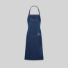Delantal Con Peto Lavado Tejano Añil 90X75 Cm | Union Workwear