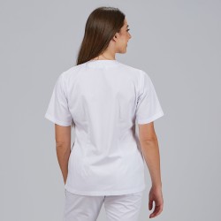 Blusa Mujer Sanitaria Boton Presion M/C | Union Workwear