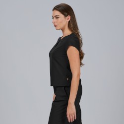 Blusa Mujer Escote Lagrima M/C Petra | Union Workwear