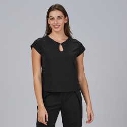 Blusa Mujer Escote Lagrima M/C Petra | Union Workwear