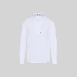 Camisa Hombre Chambray Cuello Mao Nias | Union Workwear