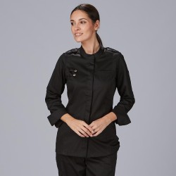 Chaqueta Cocina Mujer Saten Algodon Sola | Union Workwear