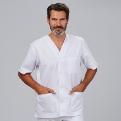 Blusa Sanitario Unisex Pico Botones | Union Workwear