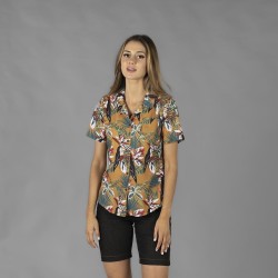 Camisa Mujer Cuello Solapa Hawaiana | Union Workwear