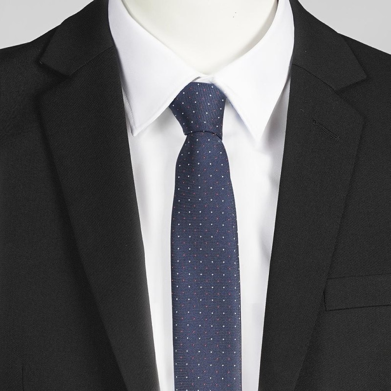 Corbata Sin Nudo De Pala Estrecha Puntos | Union Workwear