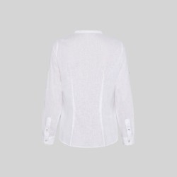 Camisa Mujer Lino/Cotton Cuello Mao Kaula | Union Workwear
