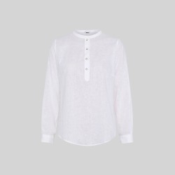 Camisa Mujer Lino/Cotton Cuello Mao Kaula | Union Workwear
