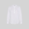 Camisa Mujer Lino/Cotton Cuello Mao Kaula | Union Workwear