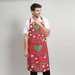 Delantal Agatha Navidad 80X68 Cm | Union Workwear