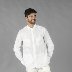 Guayabera Hombre Cuello Camisero Salomon | Union Workwear