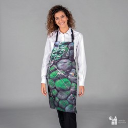 Delantal Con Peto Estampado Tejido Reciclado 80X68 Cm | Union Workwear