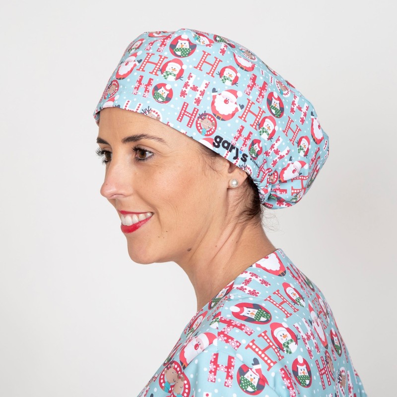 Gorro Cirujano Goma Navidad Santas | Union Workwear