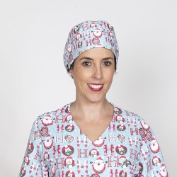 Gorro Cirujano Goma Navidad Santas | Union Workwear