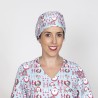 Gorro Cirujano Goma Navidad Santas | Union Workwear
