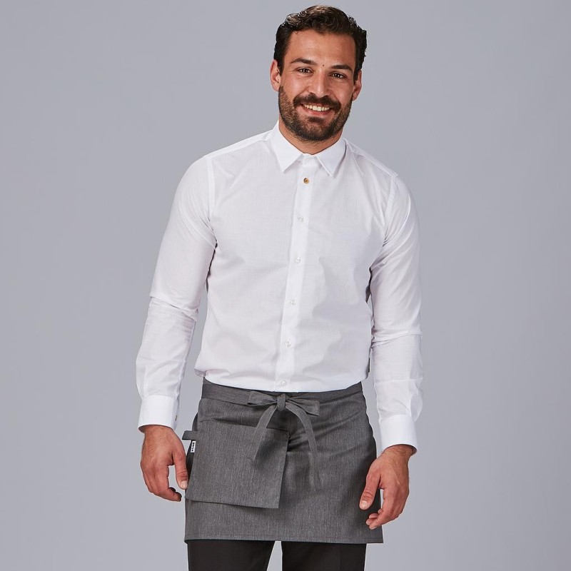 Delantal Corto Bolsillo Cartera Sarga Reciclada 35X67 Cm | Union Workwear
