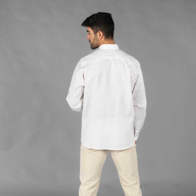 Guayabera Hombre Cuello Mao Borneo | Union Workwear