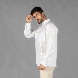 Guayabera Hombre Cuello Mao Borneo | Union Workwear