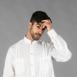 Guayabera Hombre Cuello Mao Borneo | Union Workwear