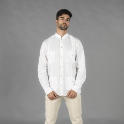 Guayabera Hombre Cuello Mao Borneo | Union Workwear