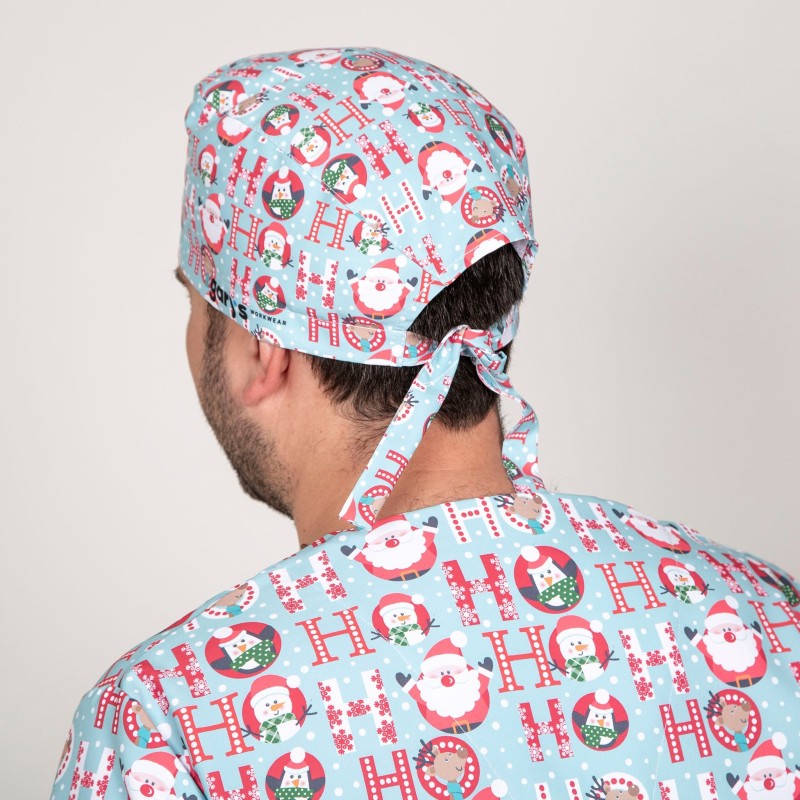 Gorro Cirujano Tiras Navidad Santas | Union Workwear