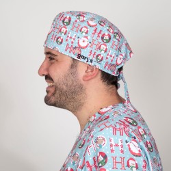 Gorro Cirujano Tiras Navidad Santas | Union Workwear