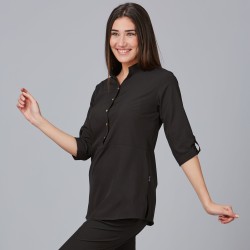 Blusa Mujer Cuello Mao Vinca | Union Workwear