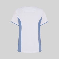 Blusa Mujer Escote Pico Combinada M/C Cleo | Union Workwear